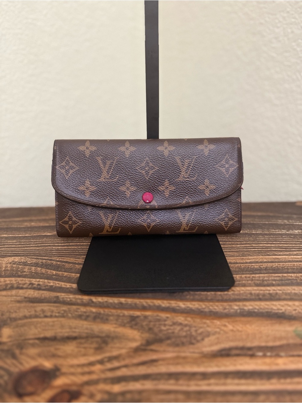Louis Vuitton Emilie Wallet – Monogram Canvas | Fuchsia Interior | COA Included